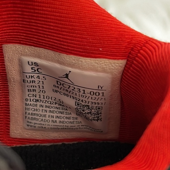 Nike Air Jordan Stay Loyal Black Red Bred DC7231-001 Toddler Baby Shoes 5C - Picture 13 of 15